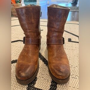 Frye Veronica Moto Leather Boots 6